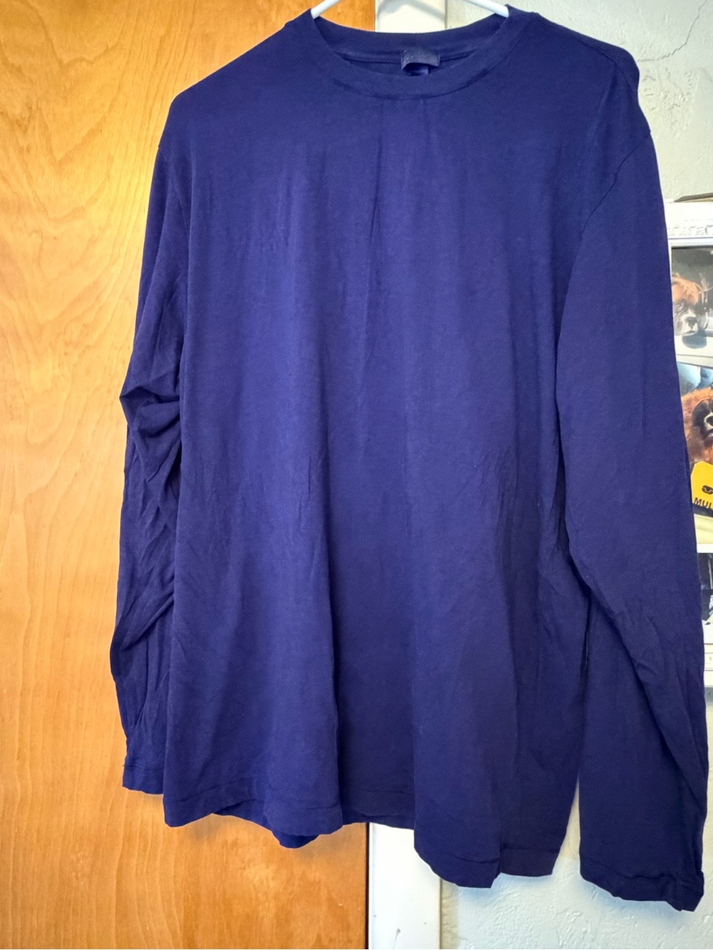 SKIMS Long-Sleeve Boyfriend Tee - purple